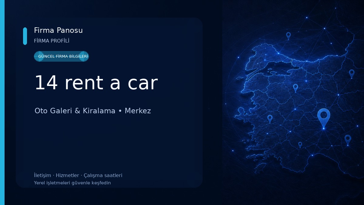 14 rent a car Oto Galeri & Kiralama