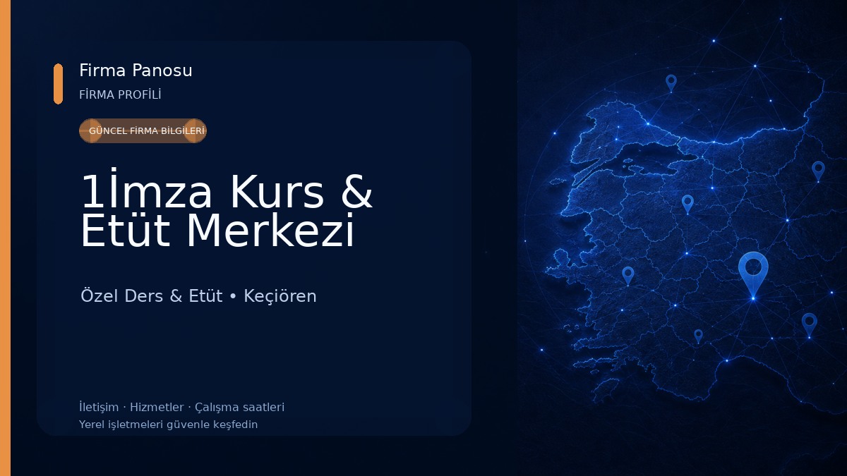 1İmza Kurs & Etüt Merkezi Özel Ders & Etüt
