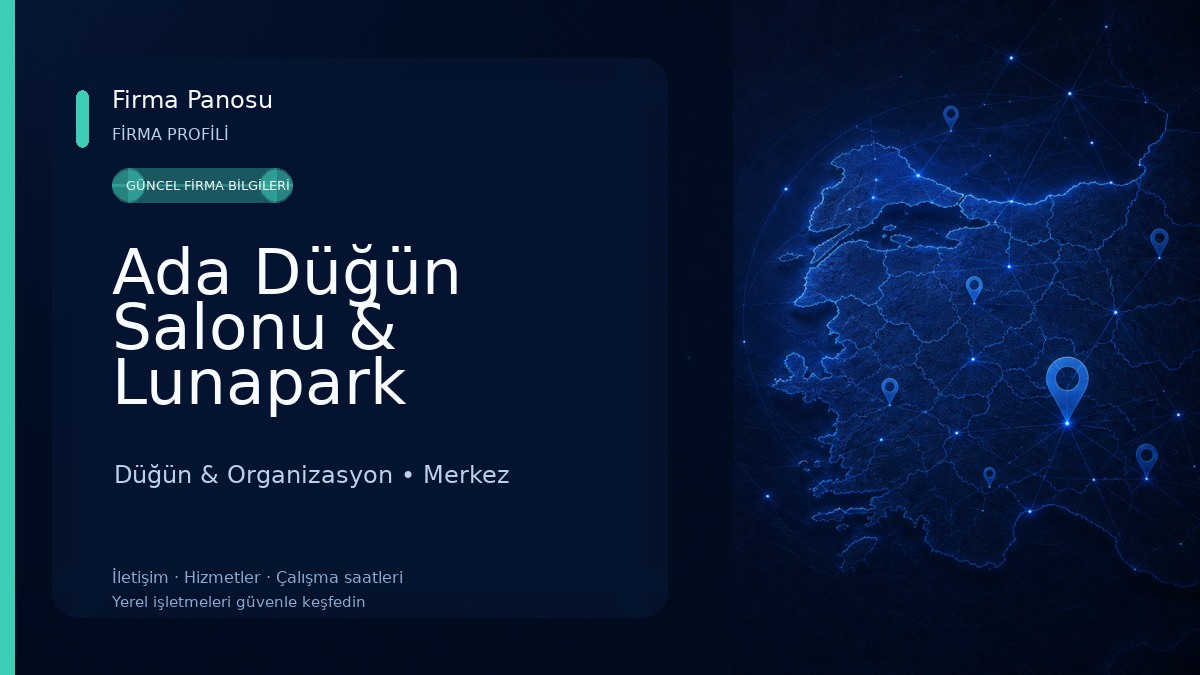 Ada Düğün Salonu & Lunapark Düğün & Organizasyon