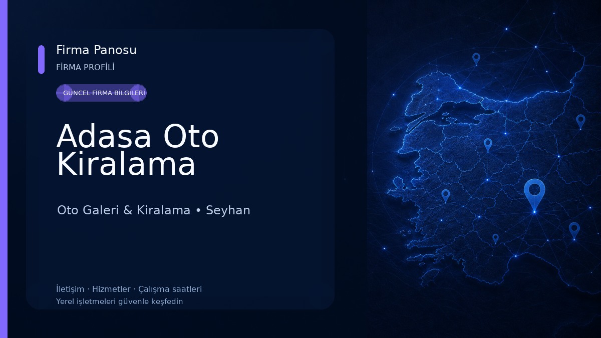 Adasa Oto Kiralama Oto Galeri & Kiralama