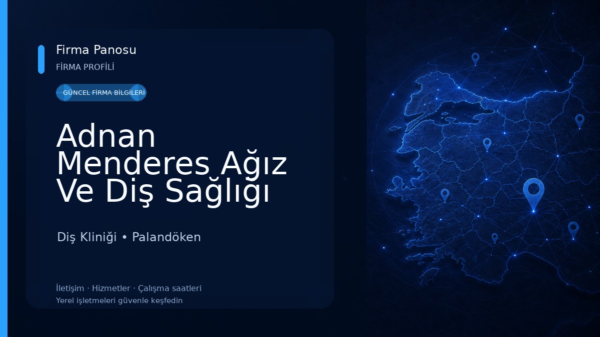 Adnan Menderes Ağız Ve Diş Sağlığı Polikliniği Diş Kliniği