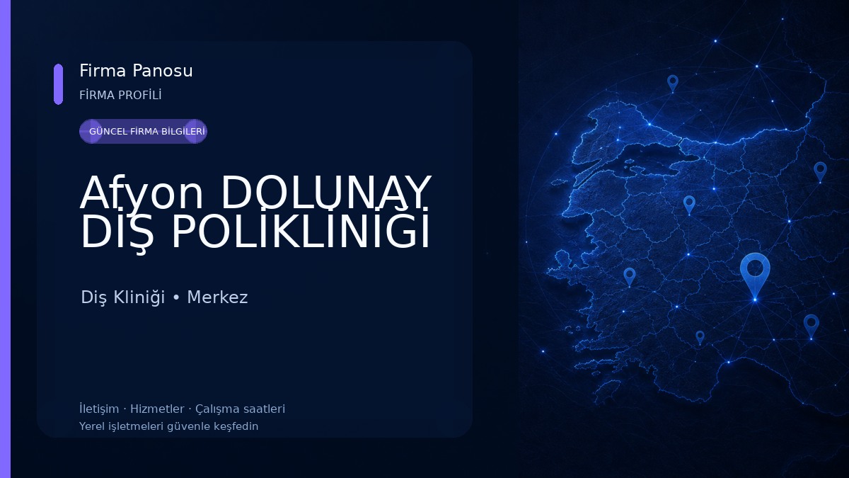 Afyon DOLUNAY DİŞ POLİKLİNİĞİ Diş Kliniği