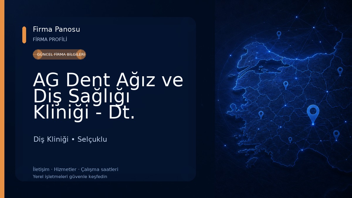 AG Dent Ağız ve Diş Sağlığı Kliniği - Dt. Gökhan Arslanpınar Diş Kliniği