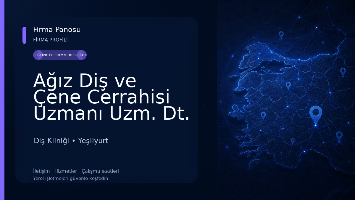Ağız Diş ve Çene Cerrahisi Uzmanı Uzm. Dt. Burakhan Hakan Tanışık Diş Kliniği