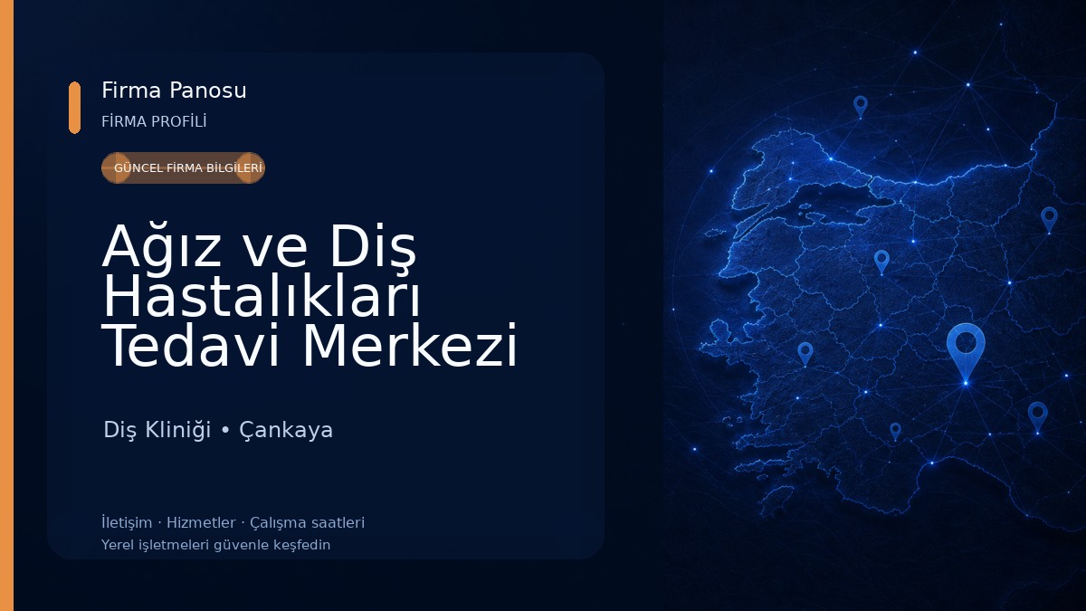 Ağız ve Diş Hastalıkları Tedavi Merkezi Diş Kliniği