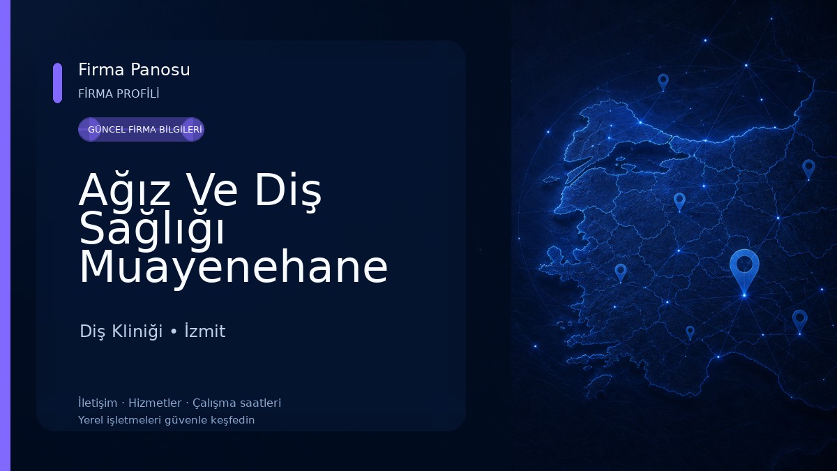 Ağız Ve Diş Sağlığı Muayenehane Diş Kliniği