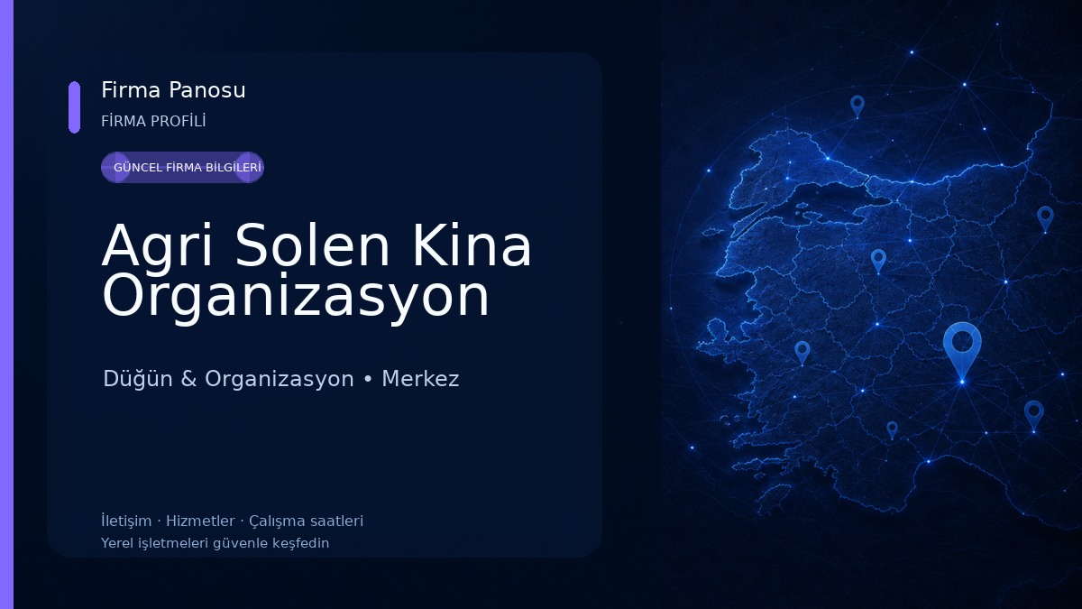 Agri Solen Kina Organizasyon Düğün & Organizasyon