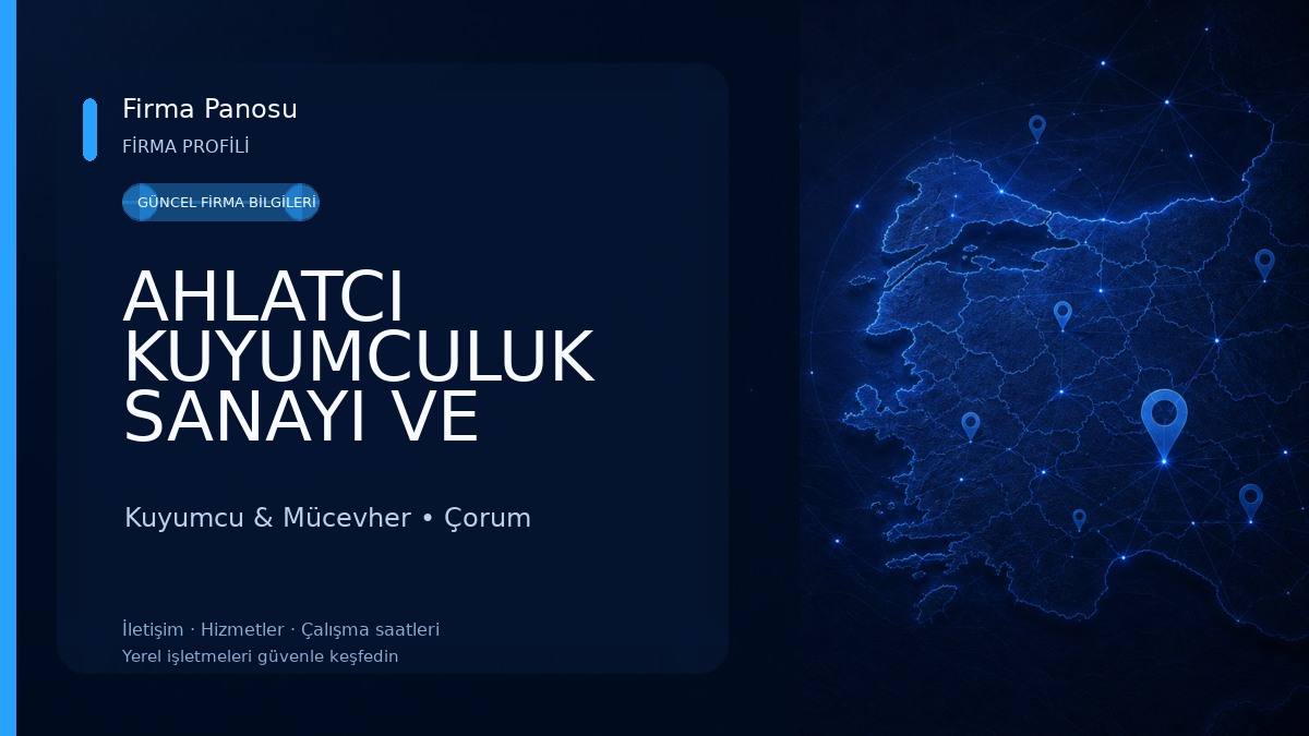 AHLATCI KUYUMCULUK SANAYI VE TICARET ANONIM SIRKETI Kuyumcu & Mücevher