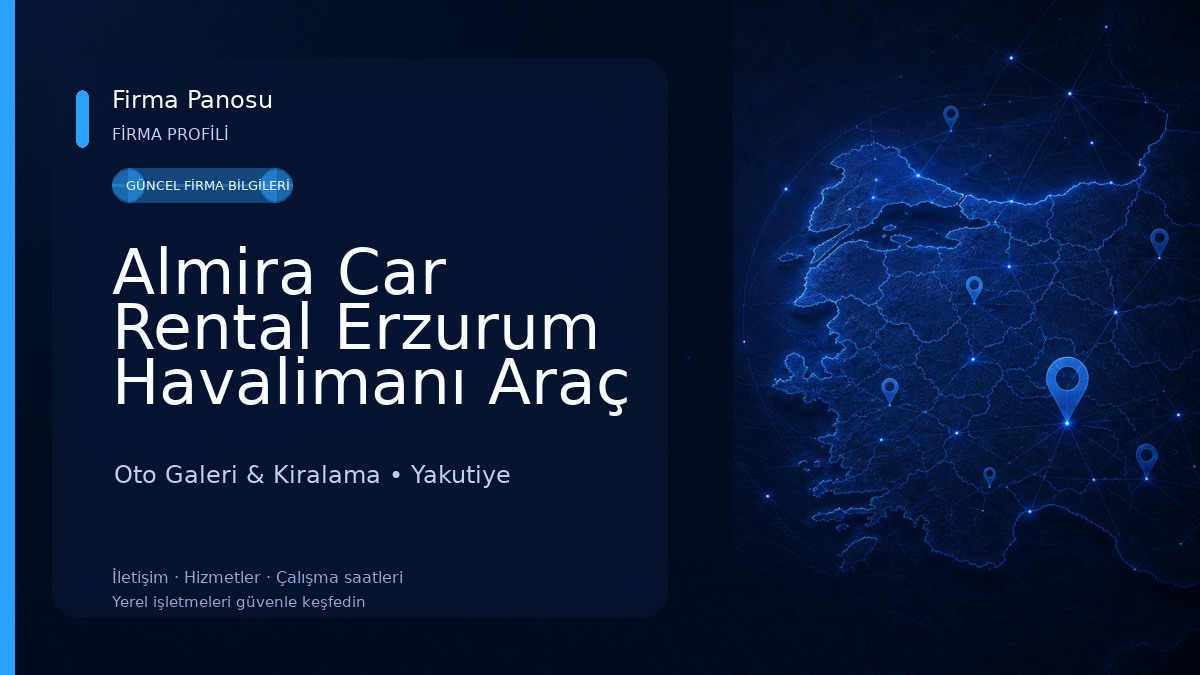 Almira Car Rental Erzurum Havalimanı Araç Kiralama Oto Galeri & Kiralama