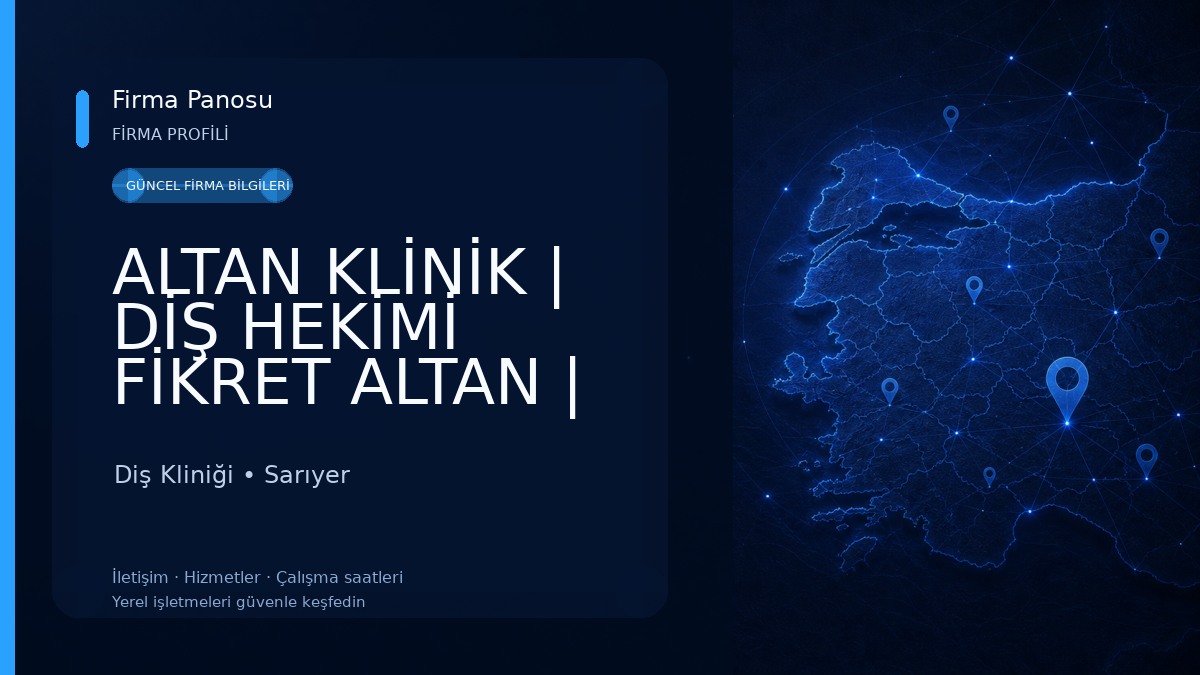 ALTAN KLİNİK | DİŞ HEKİMİ FİKRET ALTAN | İmplant, Zirkonyum, Gülüş Tasarımı, Diş Beyazlatma, Estetik Diş | Maslak İSTANBUL Diş Kliniği