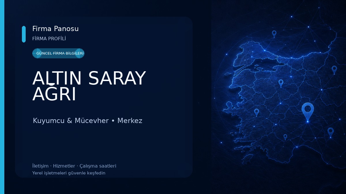 ALTIN SARAY AĞRI Kuyumcu & Mücevher
