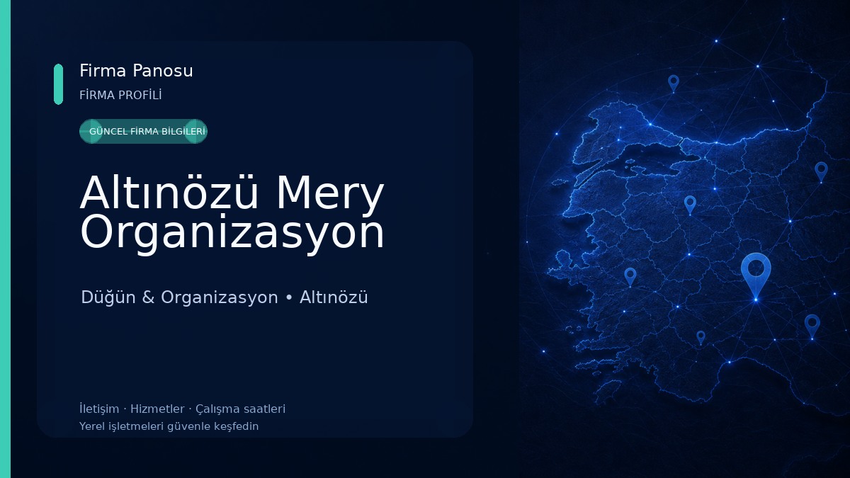 Altınözü Mery Organizasyon Düğün & Organizasyon