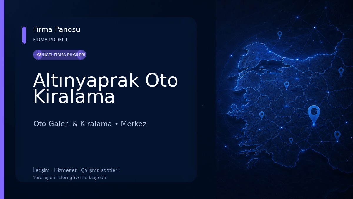 Altınyaprak Oto Kiralama Oto Galeri & Kiralama