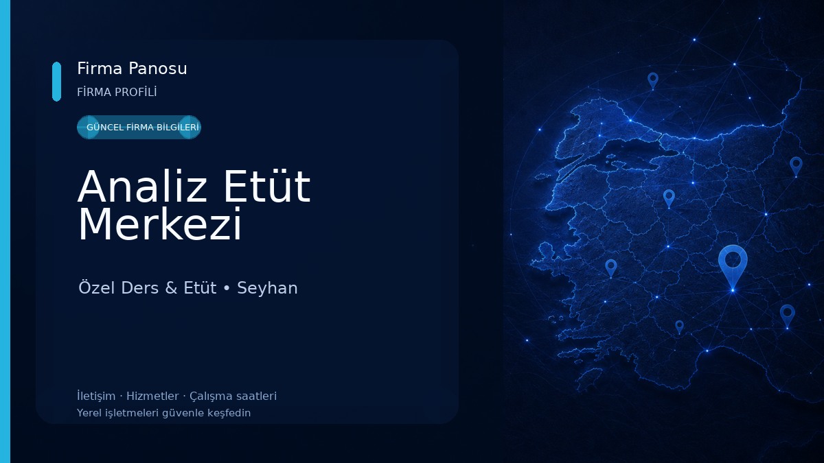 Analiz Etüt Merkezi Özel Ders & Etüt