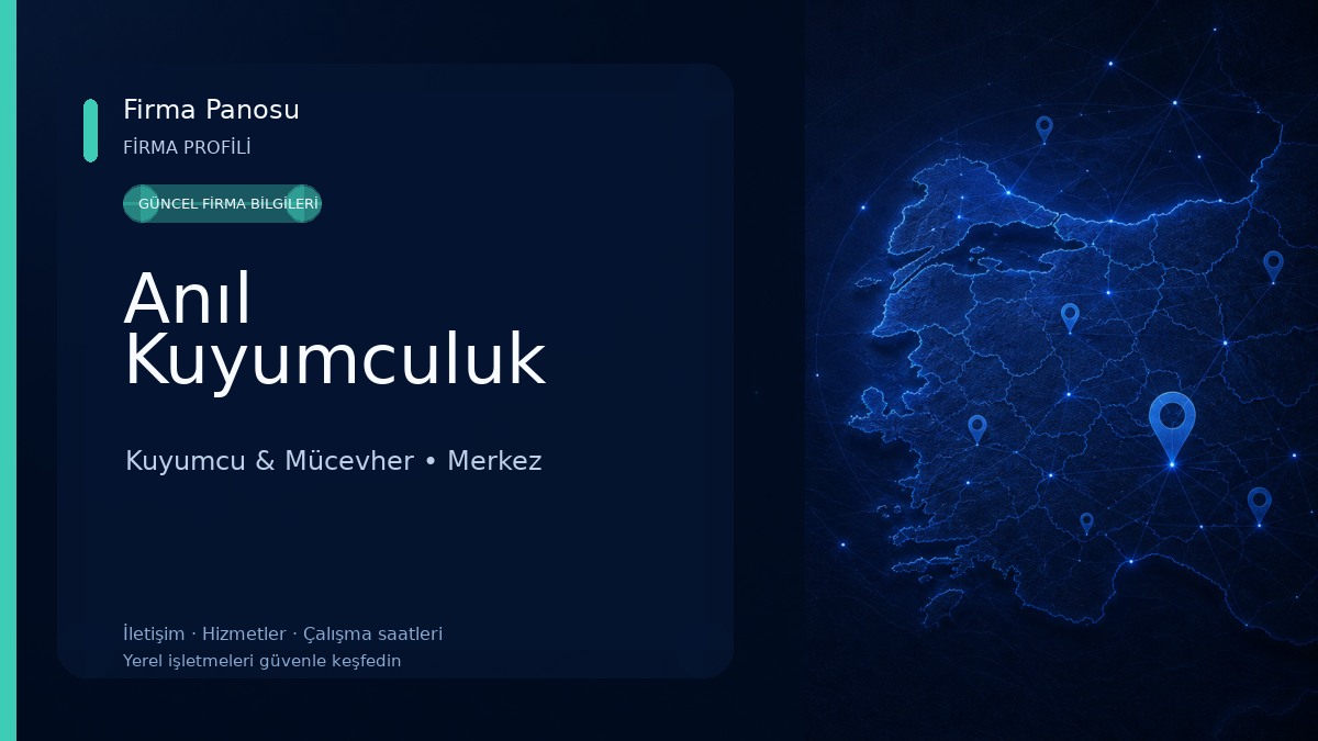 Anıl Kuyumculuk Kuyumcu & Mücevher