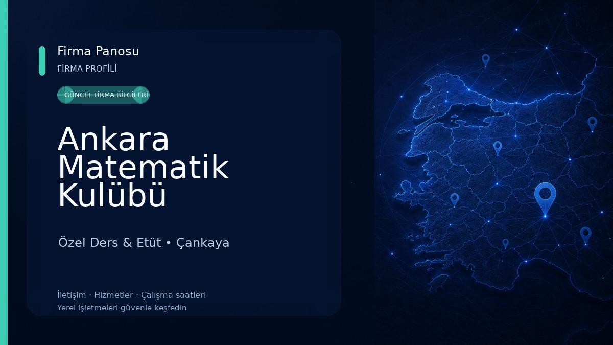 Ankara Matematik Kulübü Özel Ders & Etüt