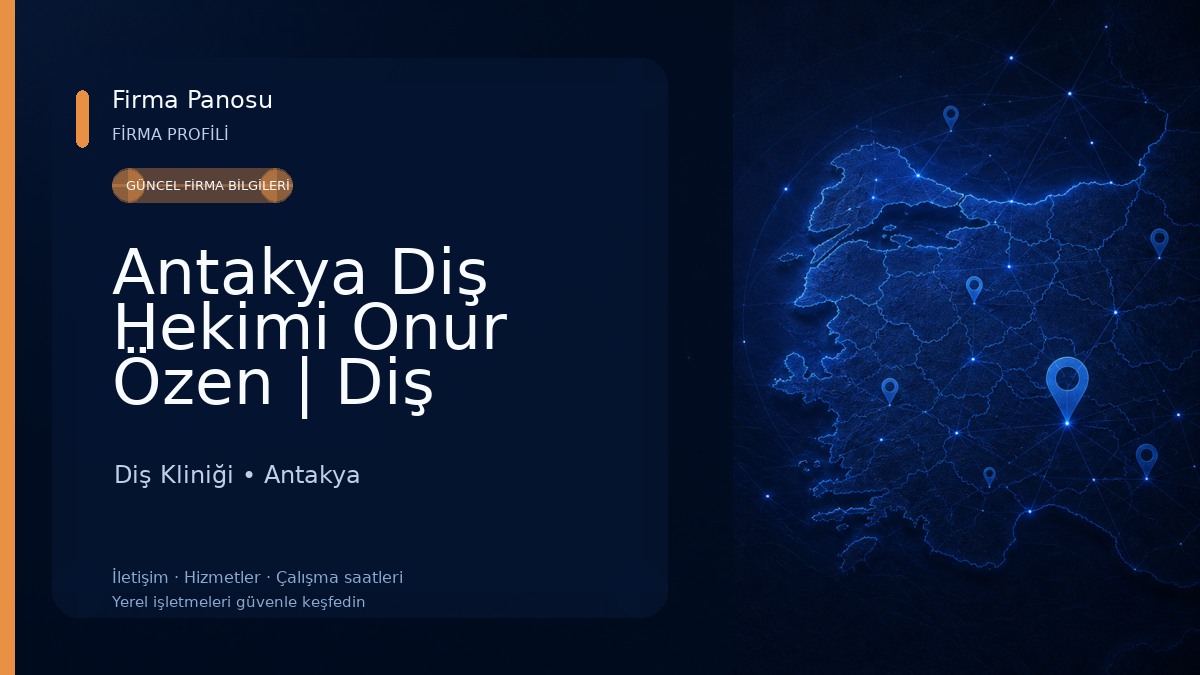 Antakya Diş Hekimi Onur Özen | Diş Kliniği - implant Diş Kliniği