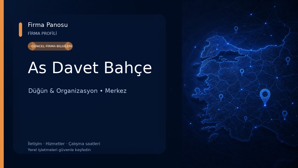 As Davet Bahçe Düğün & Organizasyon