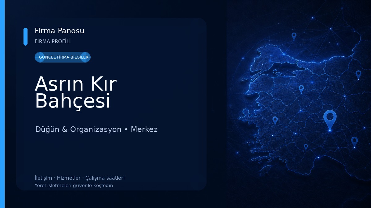 Asrın Kır Bahçesi Düğün & Organizasyon