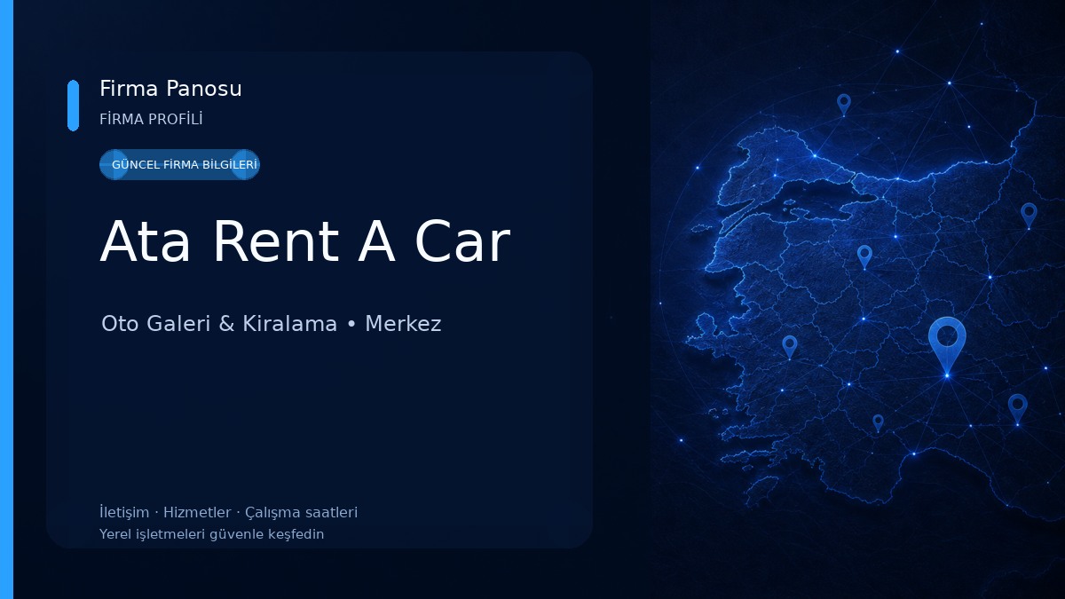 Ata Rent A Car Oto Galeri & Kiralama