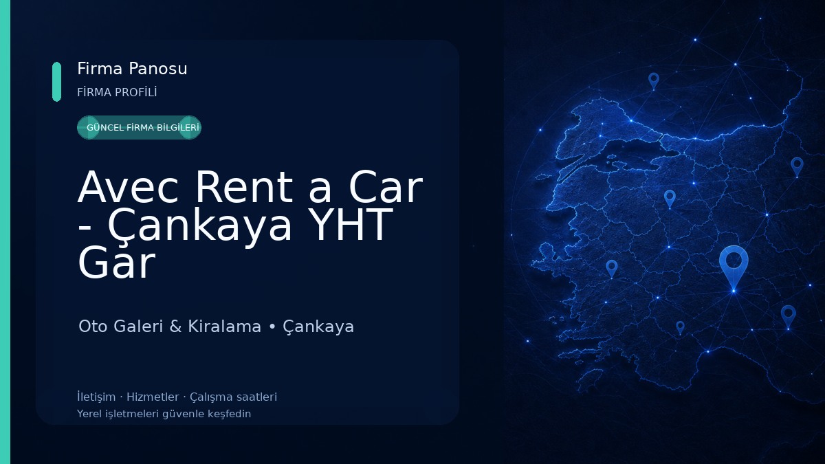 Avec Rent a Car - Çankaya YHT Gar Oto Galeri & Kiralama