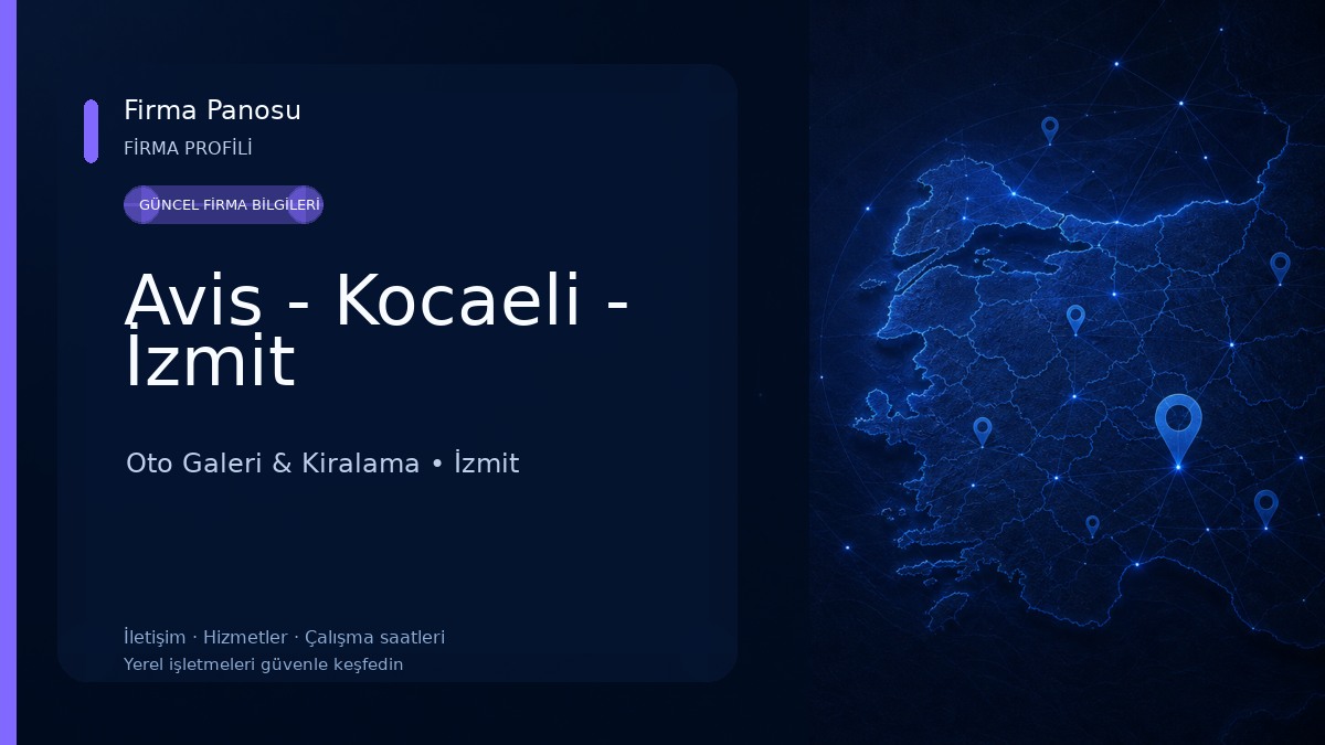 Avis - Kocaeli - İzmit Oto Galeri & Kiralama