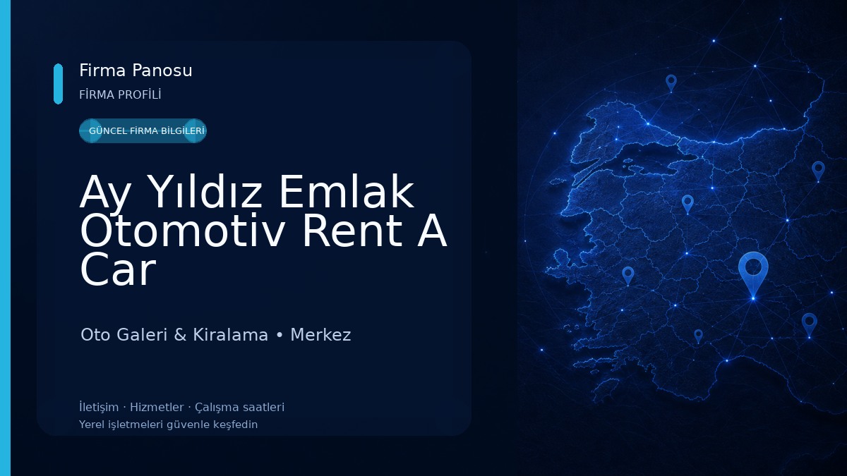 Ay Yıldız Emlak Otomotiv Rent A Car Oto Galeri & Kiralama