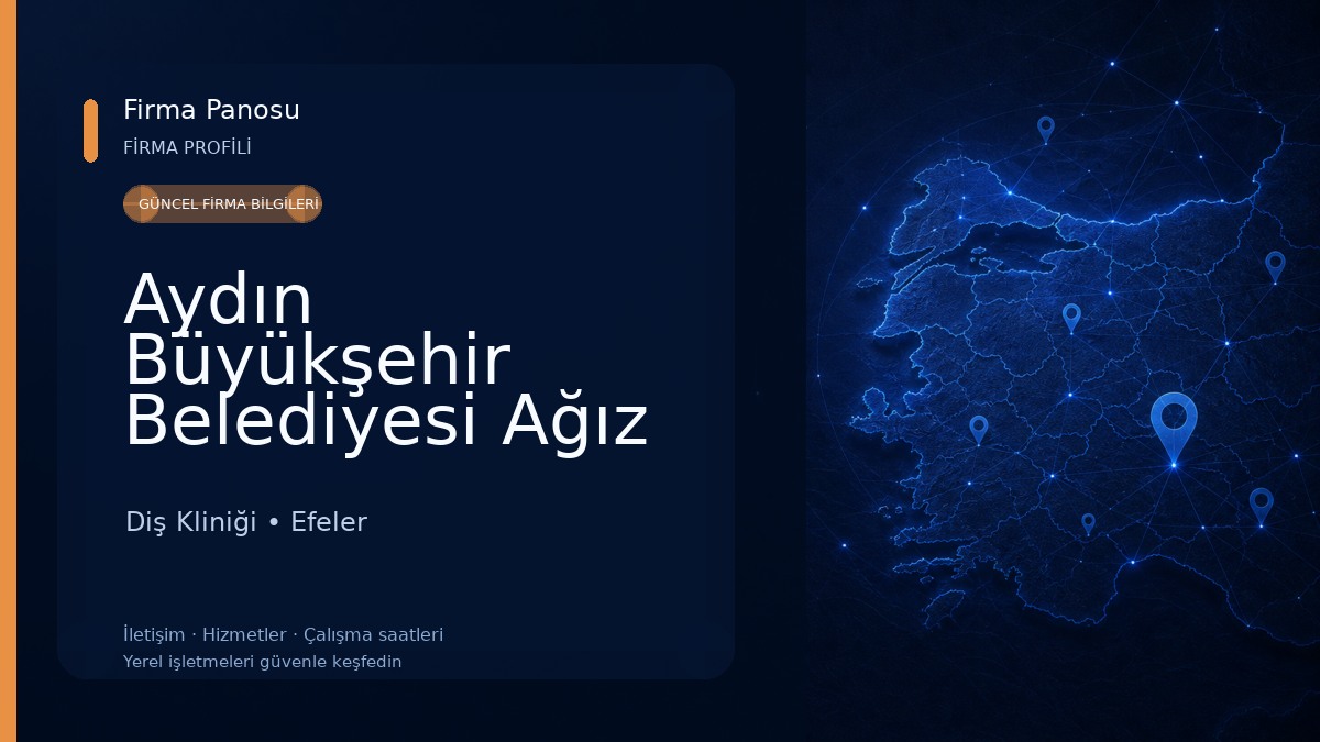 Aydın Büyükşehir Belediyesi Ağız ve Diş Sağlığı Polikliniği Diş Kliniği