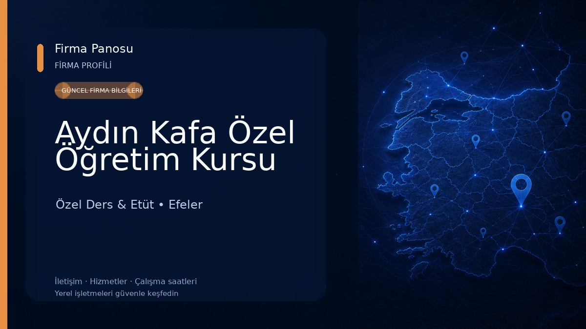 Aydın Kafa Özel Öğretim Kursu Özel Ders & Etüt