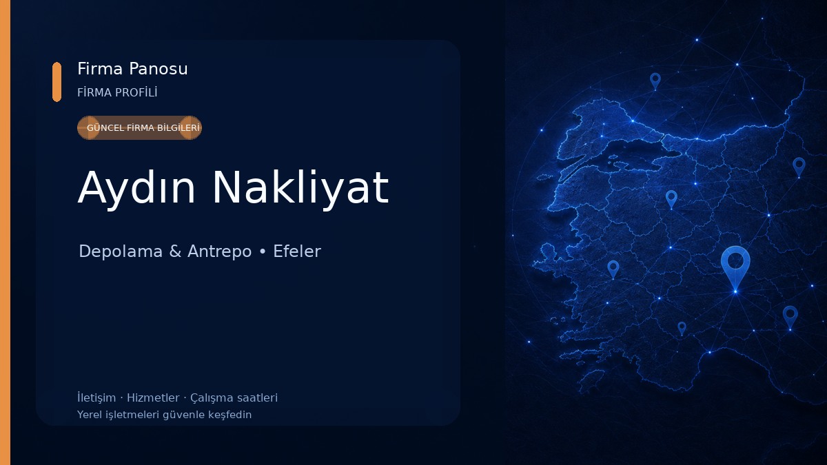 Aydın Nakliyat Depolama & Antrepo