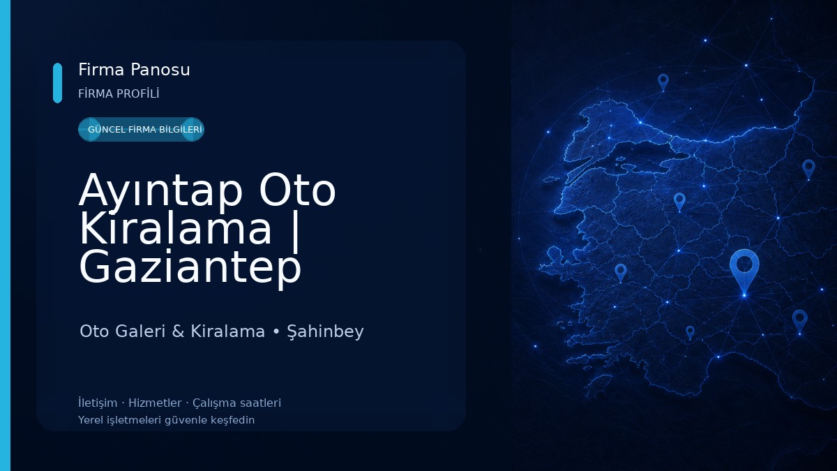 Ayıntap Oto Kiralama | Gaziantep Havalimanı Araç Kiralama 