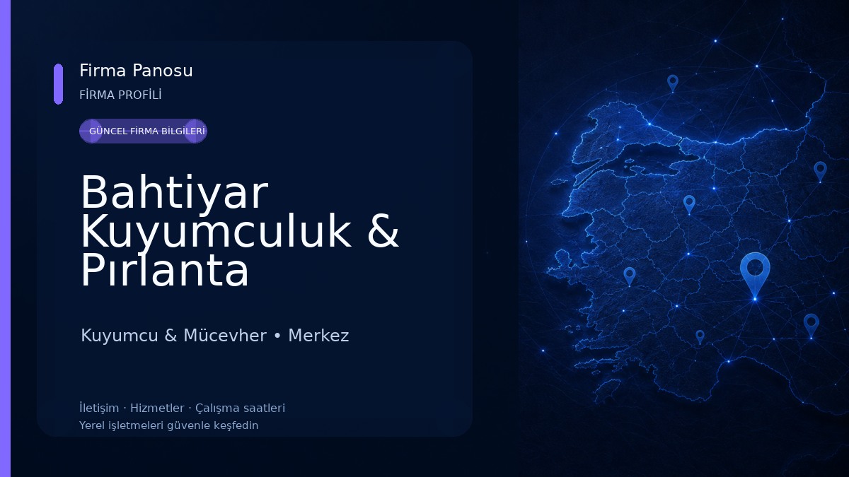 Bahtiyar Kuyumculuk & Pırlanta Kuyumcu & Mücevher