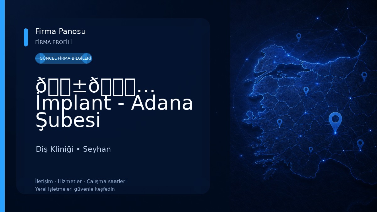 𝙱𝚎𝚐𝚘 İmplant - Adana Şubesi Diş Kliniği