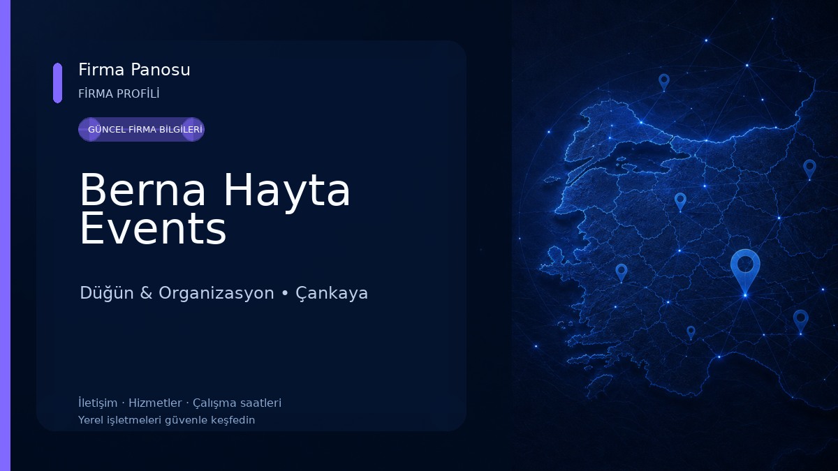 Berna Hayta Events Düğün & Organizasyon