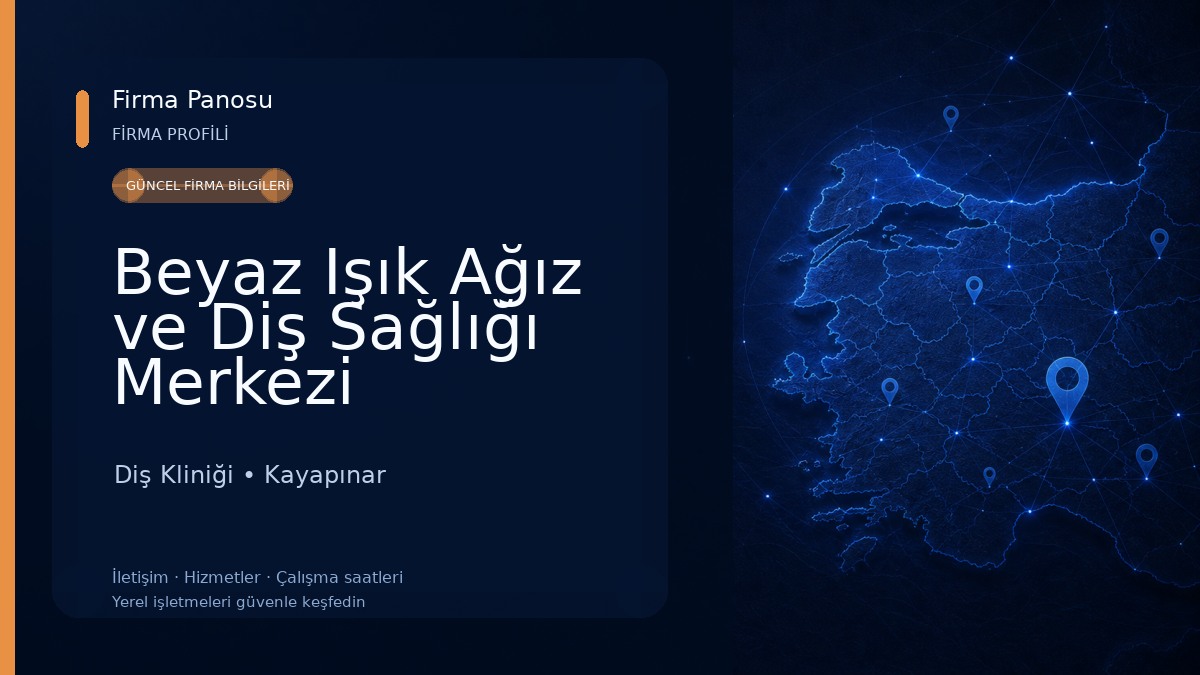 Beyaz Işık Ağız ve Diş Sağlığı Merkezi Diyarbakır Diş Kliniği