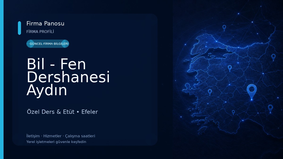 Bil - Fen Dershanesi Aydın Özel Ders & Etüt