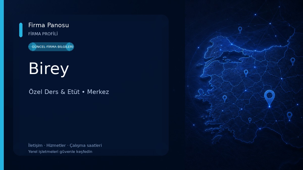Birey Özel Ders & Etüt