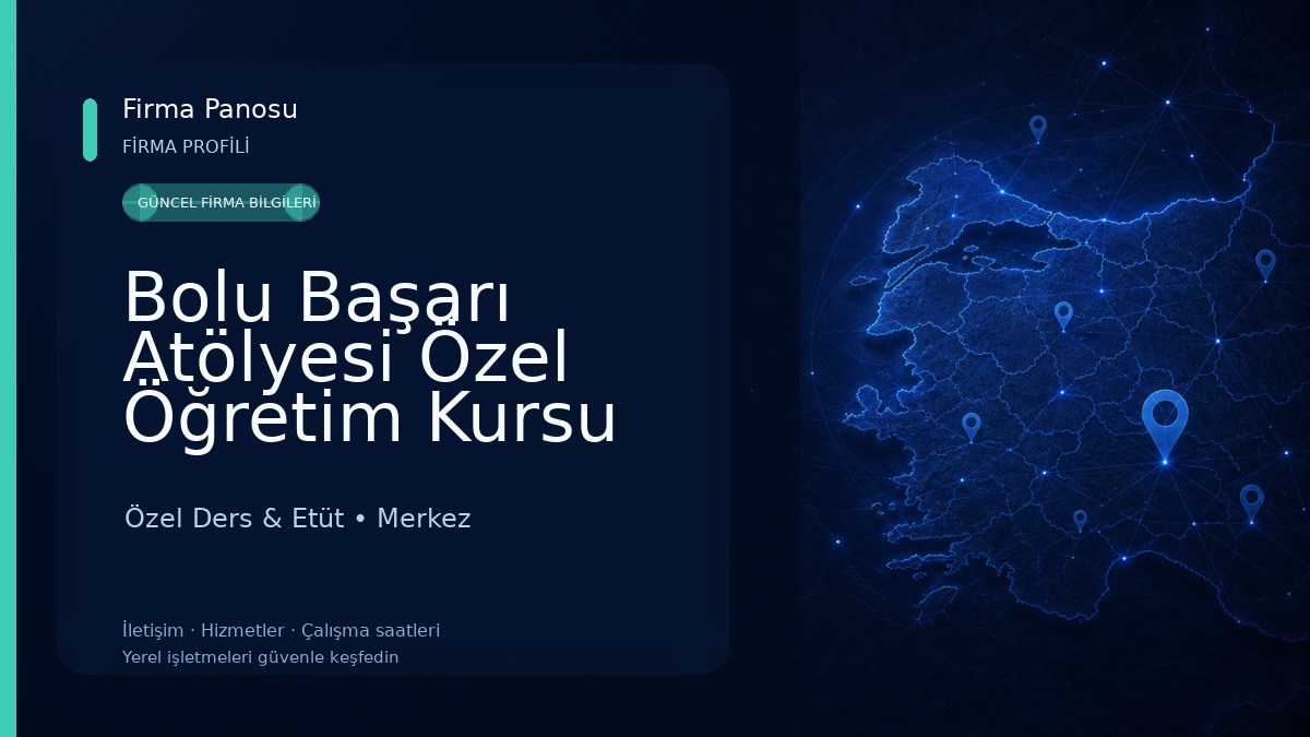 Bolu Başarı Atölyesi Özel Öğretim Kursu Özel Ders & Etüt