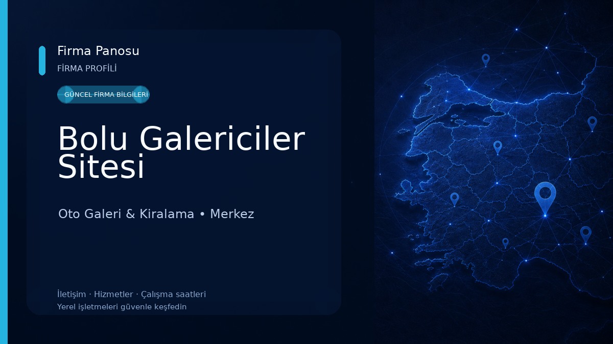 Bolu Galericiler Sitesi Oto Galeri & Kiralama