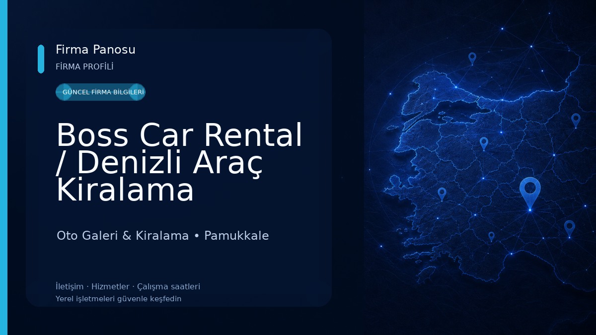 Boss Car Rental / Denizli Araç Kiralama 