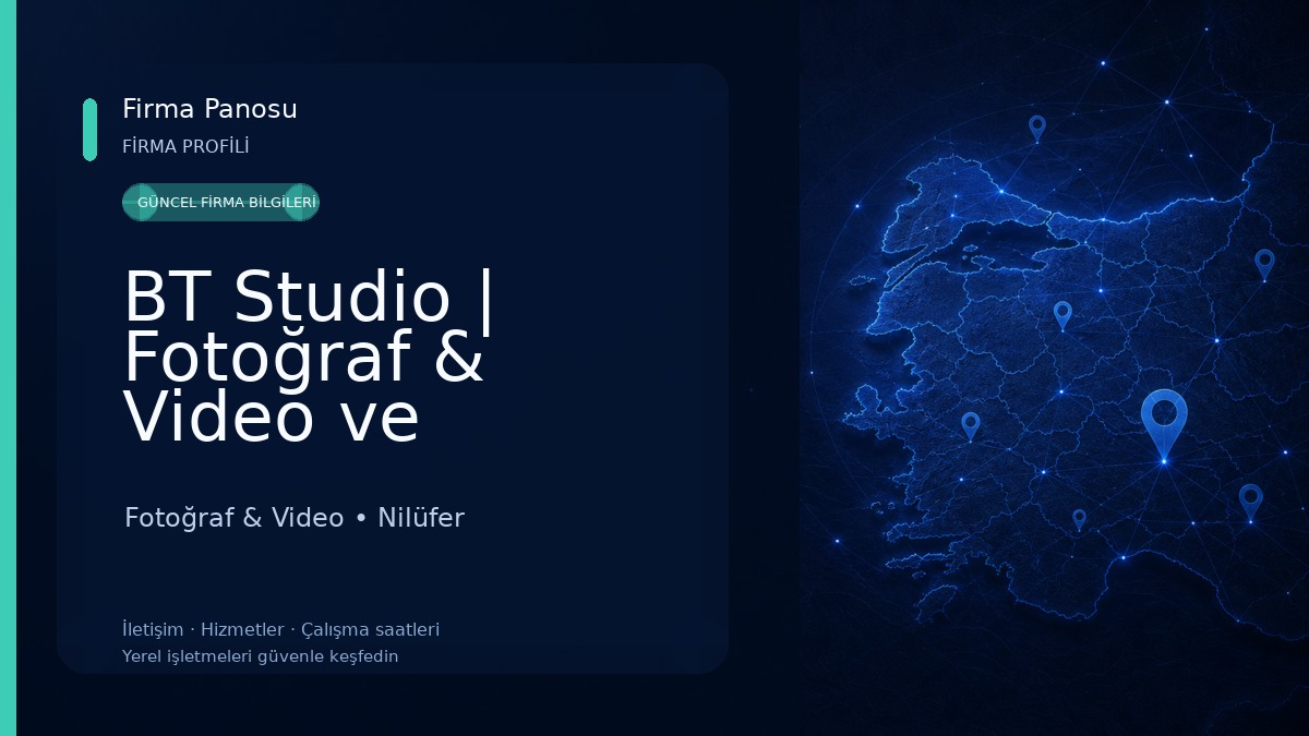 BT Studio | Fotoğraf & Video ve Tasarım Ofisi Fotoğraf & Video