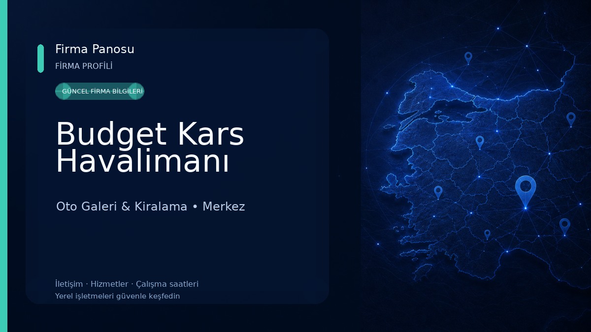 Budget Kars Havalimanı Oto Galeri & Kiralama