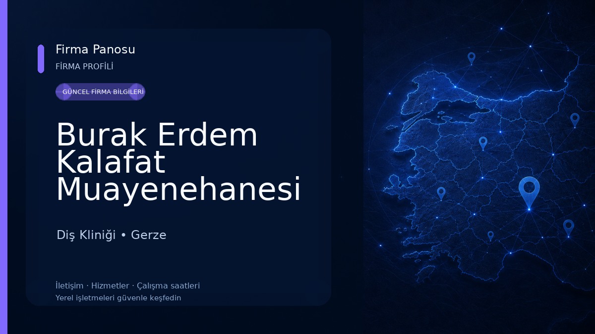 Burak Erdem Kalafat Muayenehanesi Diş Kliniği