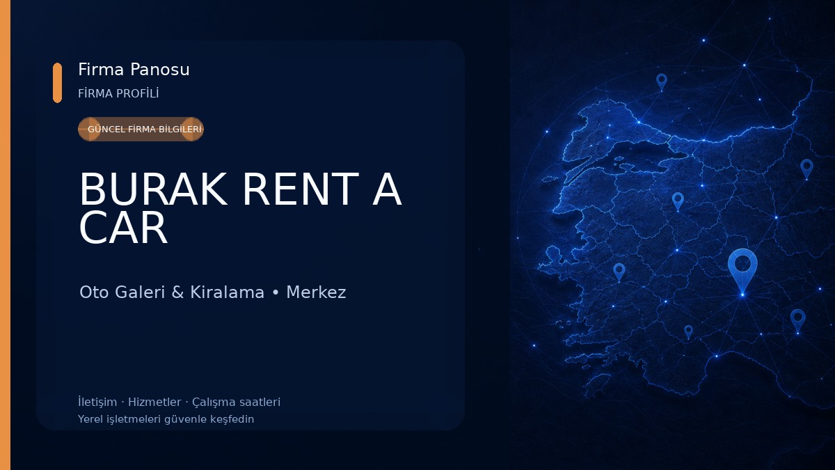BURAK RENT A CAR Oto Galeri & Kiralama