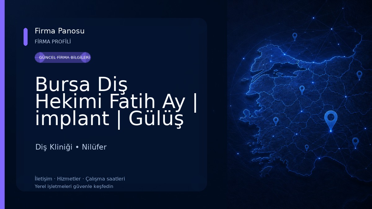 Bursa Diş Hekimi Fatih Ay | implant | Gülüş Tasarımı | Dentist Diş Kliniği