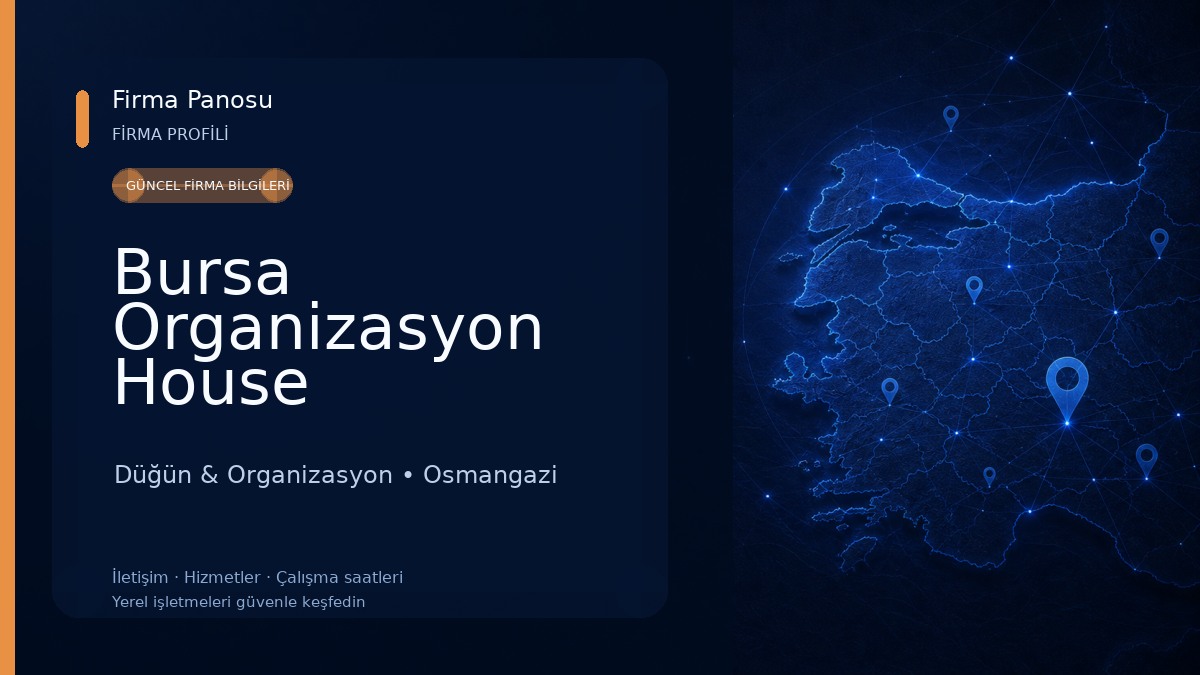 Bursa Organizasyon House Düğün & Organizasyon