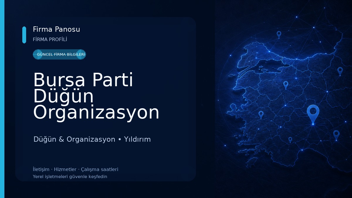 Bursa Parti Düğün Organizasyon Süsleme Düğün & Organizasyon
