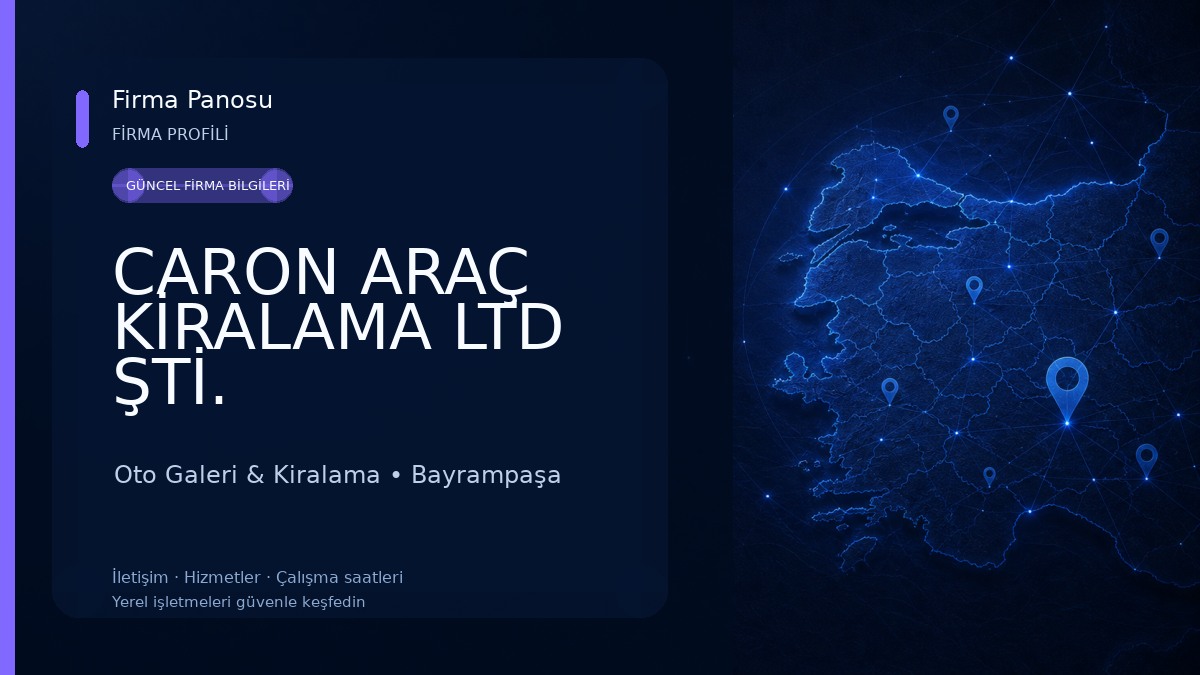 CARON ARAÇ KİRALAMA LTD ŞTİ. Oto Galeri & Kiralama