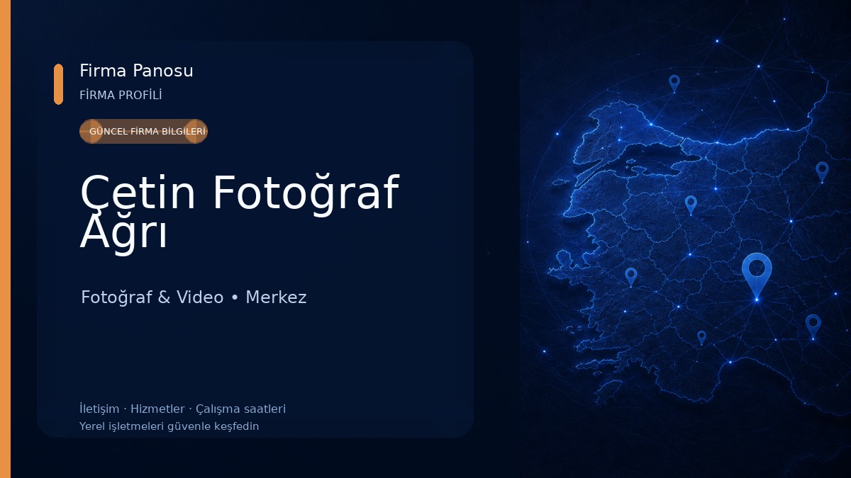 Çetin Fotoğraf Ağrı Fotoğraf & Video