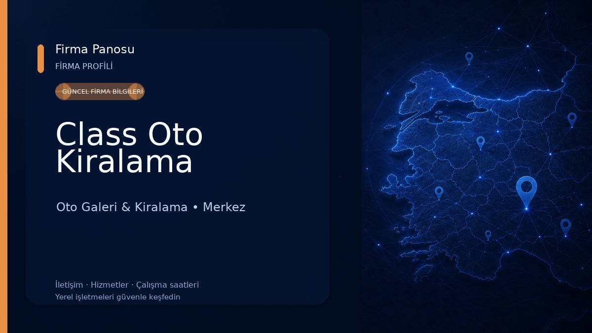 Class Oto Kiralama Oto Galeri & Kiralama